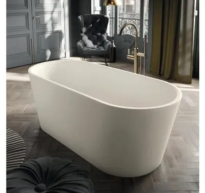 Produktbild von KALDEWEI Freistehende Badewanne MEISTERSTÜCK CLASSIC DUO OVAL 1021-4034 165 x 71 cm warm beige 20 matt 203843530661
