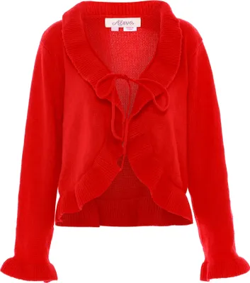 Zdjęcie produktu dla Aleva damski sweter - czerwony, XL/XXL