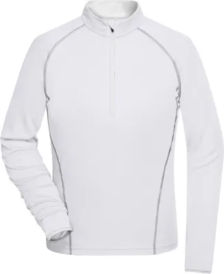 Produktbild von Langarm Funktionsshirt für Fitness und Sport white/silver, Gr. XL