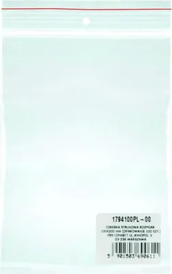 Zdjęcie produktu dla Torebka strunowa LDPE transparentna 10x20cm 100szt