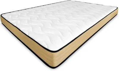 Imagen del producto de - Colchón viscoelástico, reversible, de 140 x 200 cm, ideal para camas plegables o literas, con firmeza y comodidad óptimas, resistente a los ácaros, antibacteriano e hipoalergénico