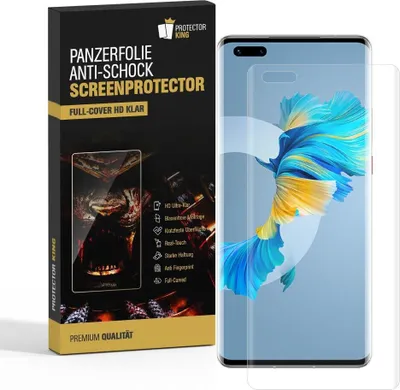Produktbild von 4x Panzerfolie für Huawei Mate 40 Pro FULL COVER Displayschutzfolie HD KLAR
