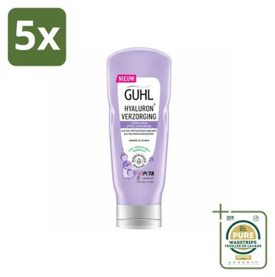 Produktbild von 5 x  Guhl Hyaluron+ Pflege-Spülung - 200 ml - Vorratspackung - 5 Stücke