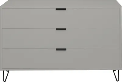 Produktbild von Schubkastenkommode >Bonnie< in kreidegrau matt lack - 119x80x45cm (BxHxT)