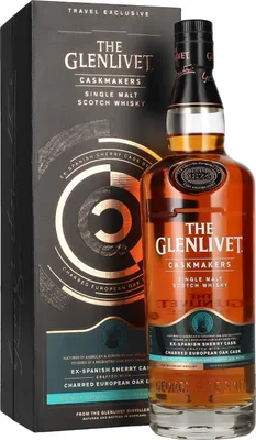Produktbild von The Glenlivet CASKMAKERS Travel Exclusive ex-Spanish Sherry Cask Single Malt Whisky 40% Vol. 0,7l in Geschenkbox