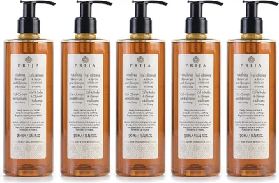 Produktbild von PRIJA flüssiges Shampoo/Duschgel Ginseng 5x380ml