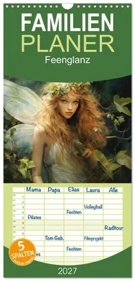 Produktbild von Familienplaner 2027 - Feenglanz mit 5 Spalten (Wandkalender, 21 x 45 cm) CALVENDO