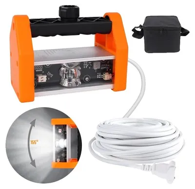 Obrázek produktu pro Nástěnná lešticí lampa, svítivost 1500 lumenů, úhel vyzařování 155°, šířka osvětlení 3 metry, univerzální napětí 110–220 V, ideální pro úpravu stěn