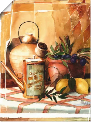 Produktbild von ARTland Poster Olivenöl Größe: 60x80 cm