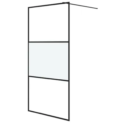 Obrázok produktu pre vidaXL Sprchová zástena pre sprchovací kút čierna 100x195 cm polomatná ESG