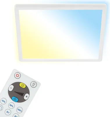 Produktbild von LED Panel Dimmbar Fernbedienung Ultraflach CCT 18W weiß Kunststoff Briloner
