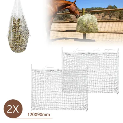 Zdjęcie produktu dla Siatka ochronna dla koni, wymiar 160 x 100 cm, oczka 3 x 3 cm, wytrzymała, odporna na rozdarcia, 2 sztuki