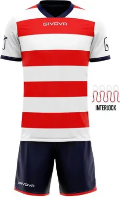 Produktbild von Sport-Set Givova Rugby Weiß-Rot-Blau