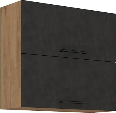 Immagine prodotto di Armadietto superiore a battente VANYA - larghezza 80 cm, matera / rovere lancelot
