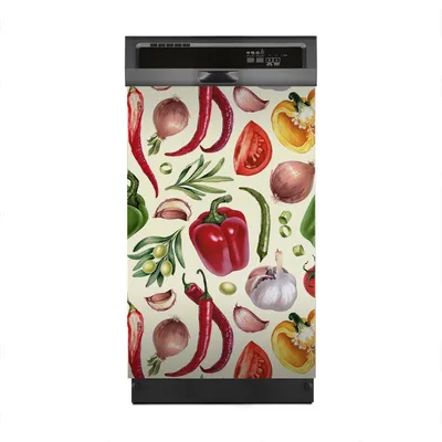 Produktbild von Aufkleber sticker 45x70 cm Dekorative folie Spülmaschine - Illustrationen von Gemüse