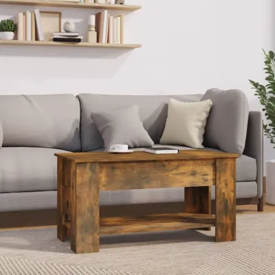 Obrázok produktu pre Maison Exclusive - Konferenčný stolík z dymového dubu 101x49x52 cm Drevený materiál