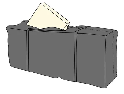 Produktbild von Schutzhülle Deluxe für 4 Polsterauflagen 125x32x50cm anthrazit Auflagentasche