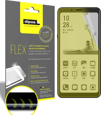 Produktbild von 2x Schutzfolie für HiSense A5 Folie, 100% Displayabdeckung, dipos Flex