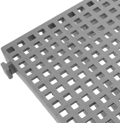 Produktbild von Rutschfeste, ineinandergreifende Kunststoff-Drainagematten aus PP, 50,8 x 25,4 cm, für Autowaschanlagen und Badezimmer sowie wasserdichte Terrassenfliesen