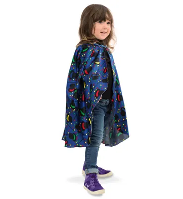 Produktbild von Zauberer Cape Kinder Umhang Fasching Verkleiden Magier Kinderkostüm Zauberlehrling (104/116)