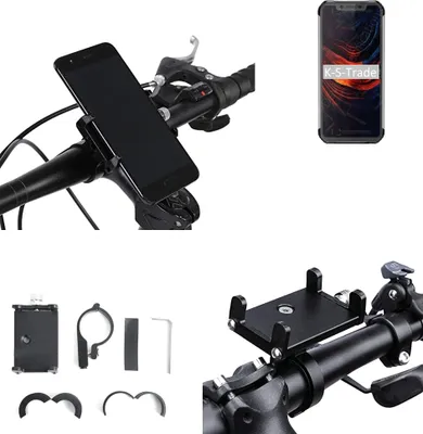 Produktbild von K-S-Trade Handyhalterung für das Fahrrad kompatibel mit Blackview BV9600 Pro (2019) Halter Lenkstange Fahrradhalterung Motorrad Bike Mount