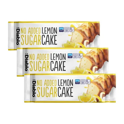 Imagen del producto de Diablo Bizcocho de limón sin azúcares añadidos 200 g, jugoso bizcocho, pack de 3