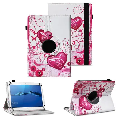Produktbild von Tablet Hülle Huawei MediaPad M3 M5 Lite 10 Tasche Schutzhülle 360° Drehbar CaseFarben:Motiv 7