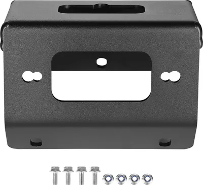 Immagine prodotto di SucceBuy staffa per verricello per rimorchio, portata 907-1633 kg, compatibile con i modelli Honda Foreman e Rancher Rubicon dal 2014-2021, montaggio a 2 fori, in acciaio verniciato a polvere in nero