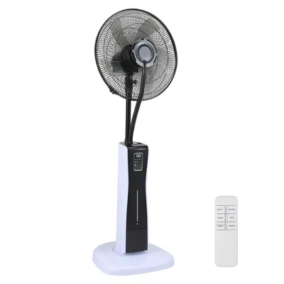 Image de TolleTour Ventilator 75 W Ventilateur sur pied 3 vitesses Ventilateur de sol Générateur de vent Minuterie 7,5 h avec télécommande