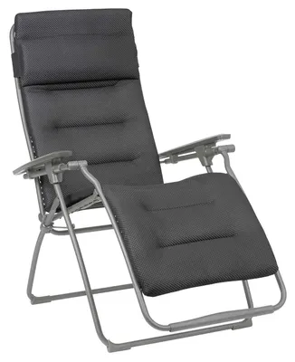 Produktbild von Lafuma Relaxsessel Futura XL, Be Comfort®, klappbarer Gartenstuhl, stufenlos verstellbar, 127 x 90 x 76 cm, Stahl / Polyester / PVC, dunkelgrau