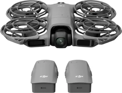Produktbild von DJI Neo 2 Fly More Combo, 4 Rotoren, 12 MP, 2688 x 1512 Pixel, 7000 m, 1606 mAh, Schwarz, Grau