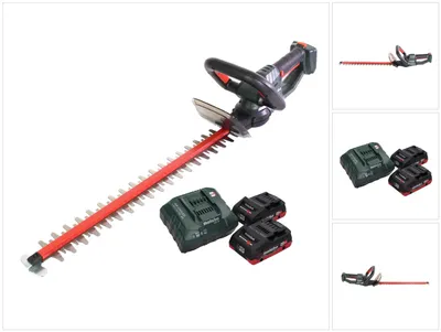 Obrázok produktu pre Metabo HS 18 LTX 45 akumulátorové nožnice na živý plot 18 V 43 cm + 2x batéria 4,0 Ah + nabíjačka
