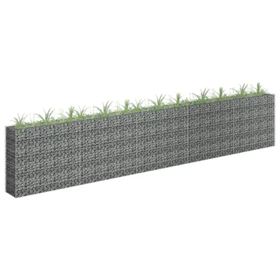 Image de vidaXL Gabion haut-plateau Acier galvanisé 450×30×90 cm