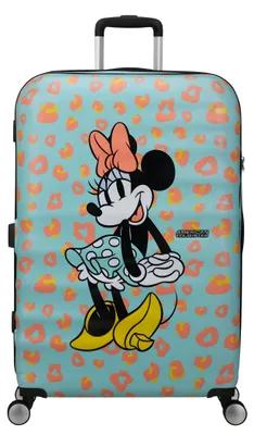 Image de American Tourister trolley Wavebreaker Disney Spinner 77 / 28 Disney Trolley Minnie Pastel Dots turquoise
