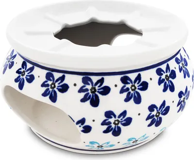 Produktbild von Bunzlauer Keramik Stövchen Ø13,9 cm H=7,4 cm – Teewärmer für Teekannen, Nachbildung 1111