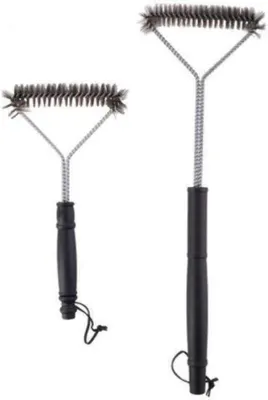 Produktbild von Robustes 2er Grillbürsten‑Set aus Edelstahl – für eine gründliche und schnelle Grillreinigung