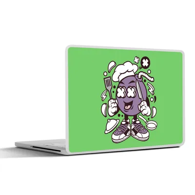 Produktbild von MuchoWow® Laptop Aufkleber Sticker Cover Bombe - Vintage - Küche 31x22.5 cm - Laptop-Deko