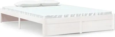 Produktbild von vidaXL Massivholzbett Weiß 140x200 cm