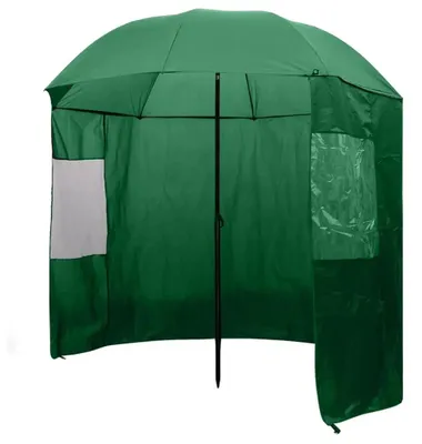 Zdjęcie produktu dla Parasol wędkarski – ochrona przed deszczem dla wędkarzy – 240x210 cm – wodoodporny poliester – kolor khaki