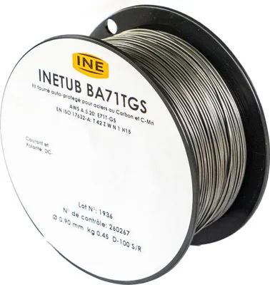 Image de Fil fourré 0.9mm 450 gr Soudage MIG-MAG Bobine 100mm INE