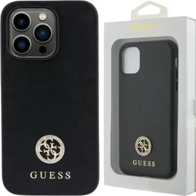 Produktbild von Guess Guhcn61Ps4Dgpk Iphone 11 / Xr 6.1 Czarny/Schwarz Hardcase Strass Metall Logo