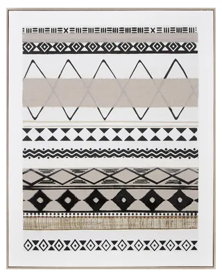 Immagine prodotto di Gilde Bild, rechteckig, "Mwaki", Kunststoff, Leinwand, braun, schwarz, weiß, VE 1, L. 4.5 cm, B. 82 cm, H. 102 cm 38467 4063387384671
