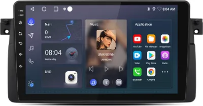 Immagine prodotto di Dispositivi di navigazione incorporati carplay Android13 DAB Radio 4Core per BMW Serie 3 E46 1998-2006 GPS 9''Navi BT SWC WIFI 2DIN 2+64G