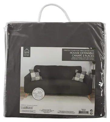 Productafbeelding van Elzusha - Rekbare Sofahoes voor Driezitsbank - Grijze Interieurdecoratie