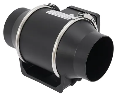 Productafbeelding van Afzuigventilator, stille werking, hoge luchtstroom, zwart