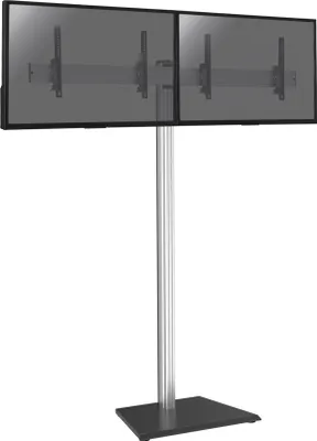 Image de Support sur pied pour 2 écrans TV 50'' - 55'' - Hauteur 240cm - A poser
