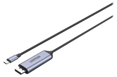 Produktbild von UNITEK V1423C, 1,8 m, USB Typ-C, DisplayPort, Männlich, Männlich, Gerade