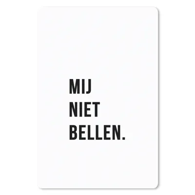 Produktbild von MuchoWow® Mauspad Mousepad Zitate - Sprichwörter - Ruf mich nicht an. - Weiß 18x27 cm - Mousepads - Maus Mat - Pad - Mausunterlage