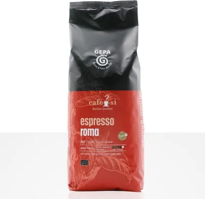 Produktbild von Gepa Cafe Si Espresso ROMA Fairtrade Kaffee 1kg Kaffeebohnen