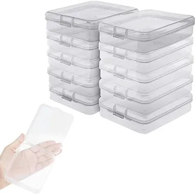 Obrázok produktu pre Sada Azomor s 10 priehľadnými úložnými boxmi s vekom na drobnosti